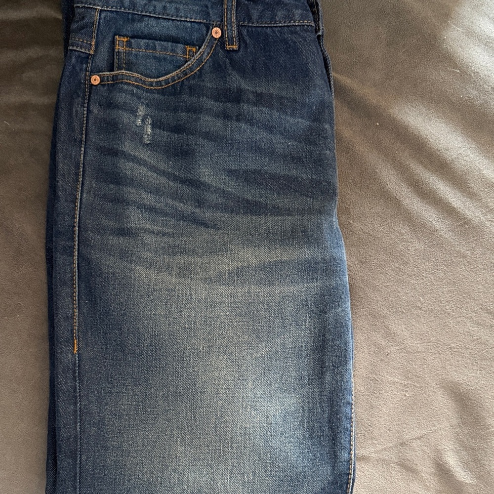 CAbi Dark Blue Straight Jeans